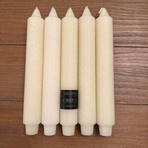 Root Timberline Collenette Candles 9", Ivory Set of 5